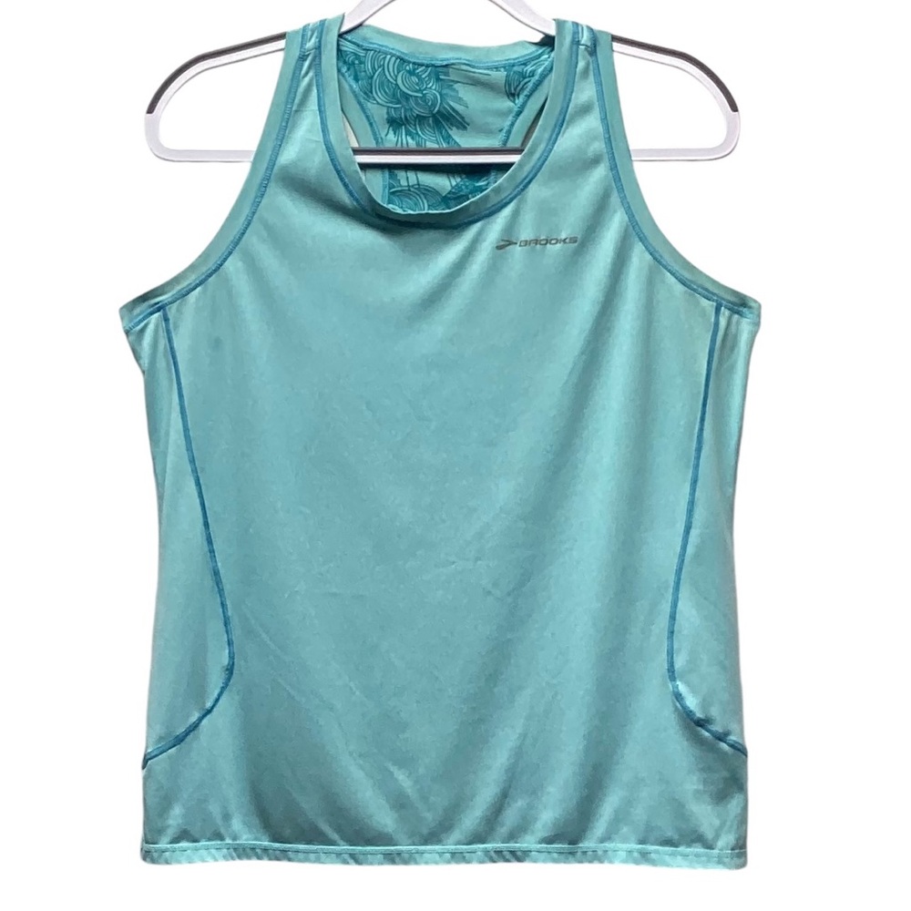 Brooks Teal Racer back running tank top Extra Large